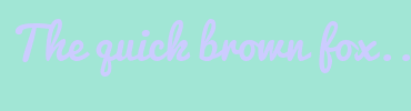 Image with Font Color CCCCFF and Background Color A1E6D5